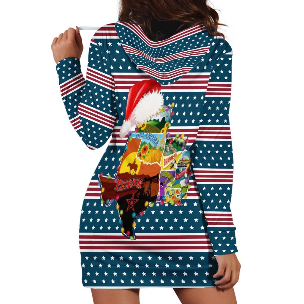 Texas Xmas Christmas Christmas Yall Christmas Hoodie Dress Xmas Holiday Patterns - Wonder Print Shop