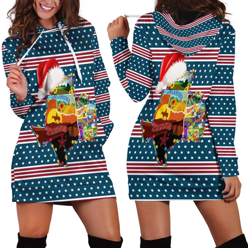 Texas Xmas Christmas Christmas Yall Christmas Hoodie Dress Xmas Holiday Patterns - Wonder Print Shop