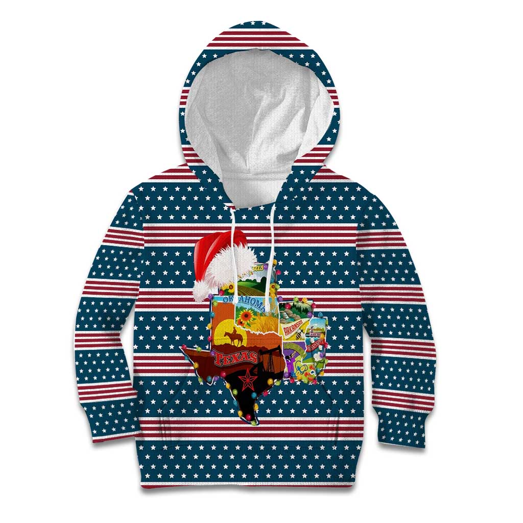 Texas Xmas Christmas Christmas Yall Christmas Kid Hoodie Xmas Holiday Patterns - Wonder Print Shop