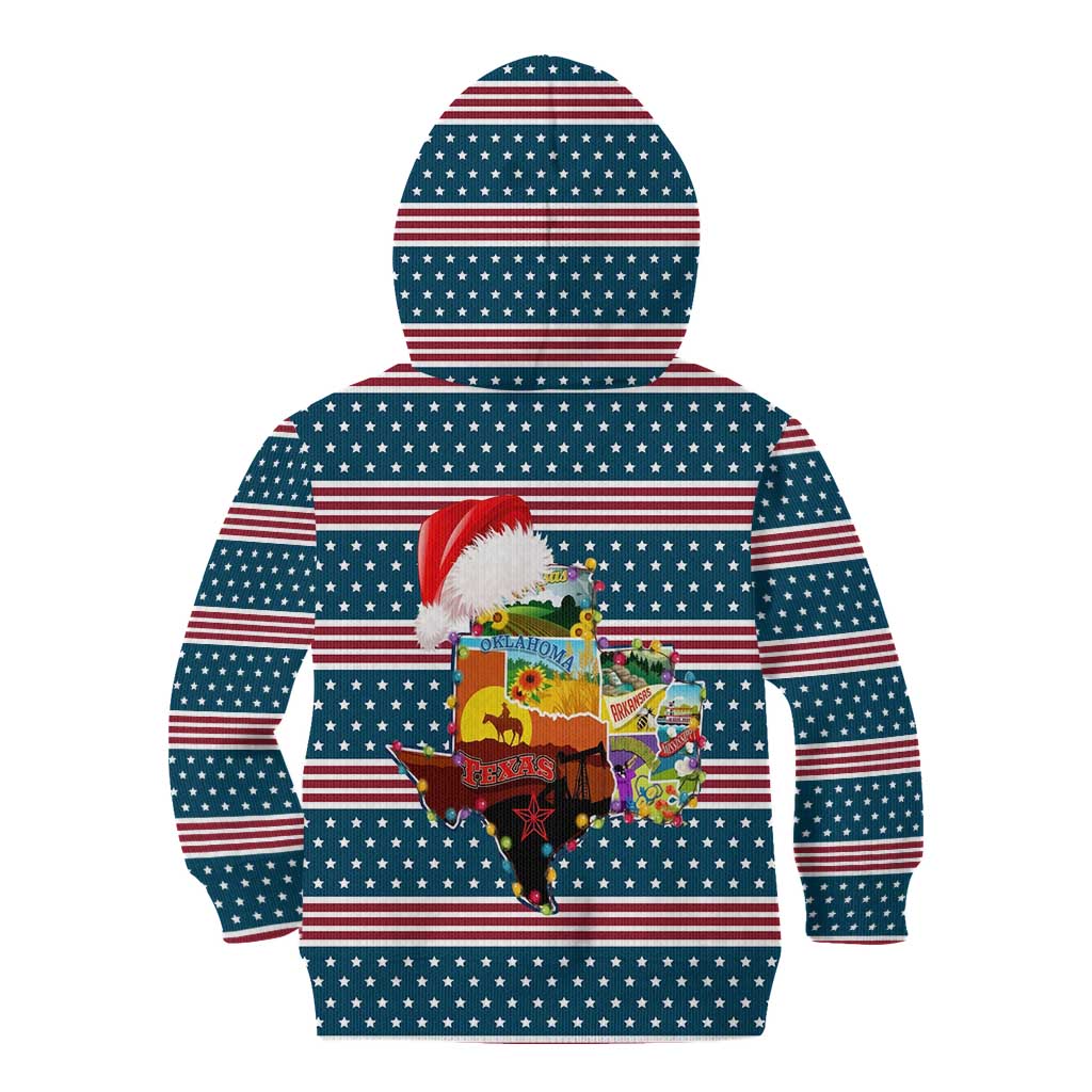 Texas Xmas Christmas Christmas Yall Christmas Kid Hoodie Xmas Holiday Patterns - Wonder Print Shop
