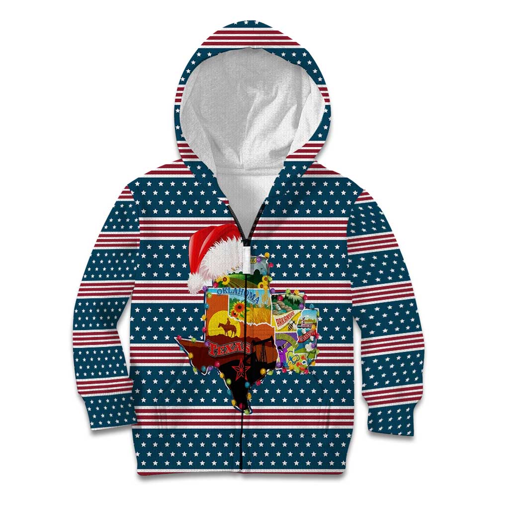 Texas Xmas Christmas Christmas Yall Christmas Kid Hoodie Xmas Holiday Patterns - Wonder Print Shop