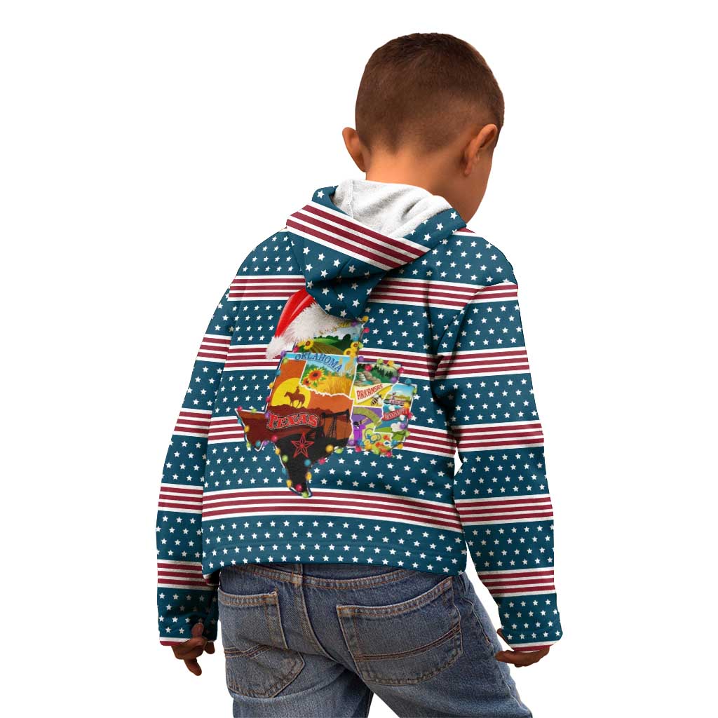 Texas Xmas Christmas Christmas Yall Christmas Kid Hoodie Xmas Holiday Patterns - Wonder Print Shop