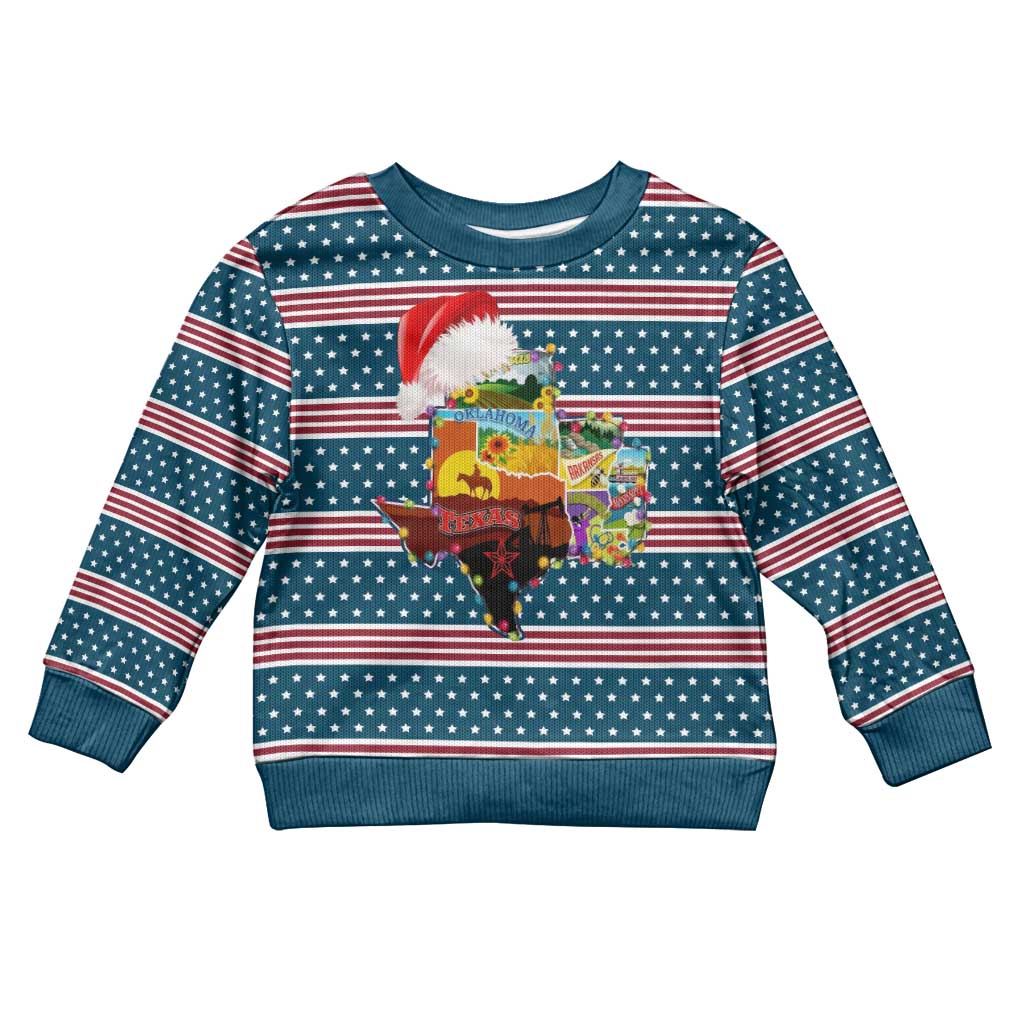 Texas Xmas Christmas Yall Christmas Kid Ugly Christmas Sweater Xmas Holiday Patterns - Wonder Print Shop