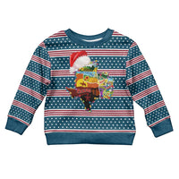 Texas Xmas Christmas Yall Christmas Kid Ugly Christmas Sweater Xmas Holiday Patterns - Wonder Print Shop