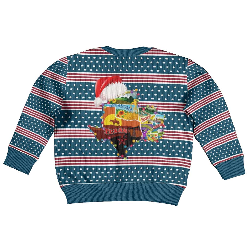 Texas Xmas Christmas Yall Christmas Kid Ugly Christmas Sweater Xmas Holiday Patterns - Wonder Print Shop