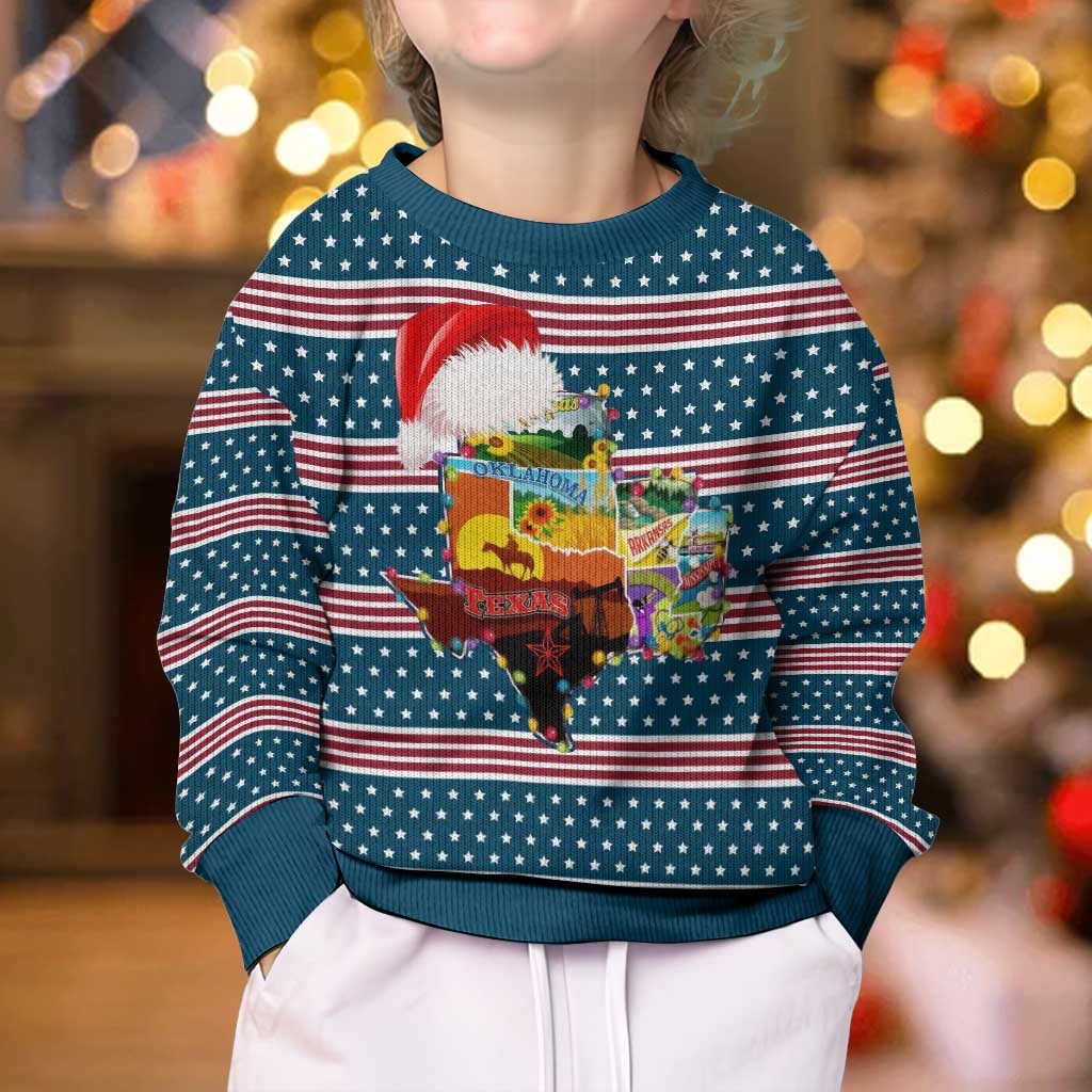 Texas Xmas Christmas Yall Christmas Kid Ugly Christmas Sweater Xmas Holiday Patterns - Wonder Print Shop