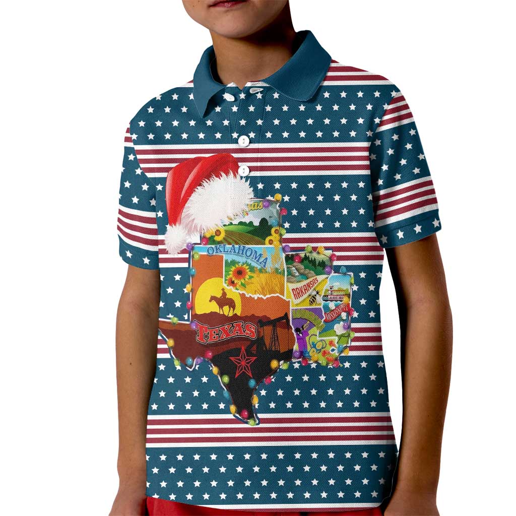 Texas Xmas Christmas Christmas Yall Christmas Kid Polo Shirt Xmas Holiday Patterns - Wonder Print Shop