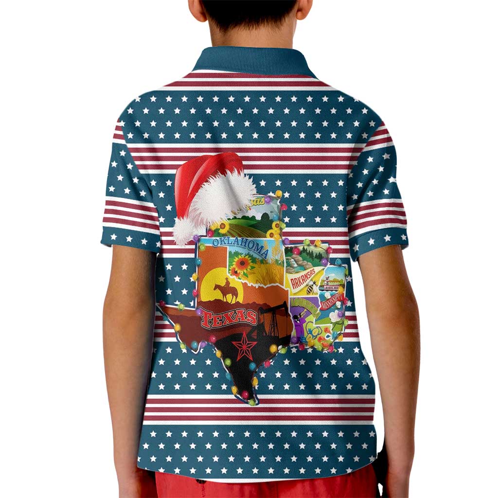 Texas Xmas Christmas Christmas Yall Christmas Kid Polo Shirt Xmas Holiday Patterns - Wonder Print Shop