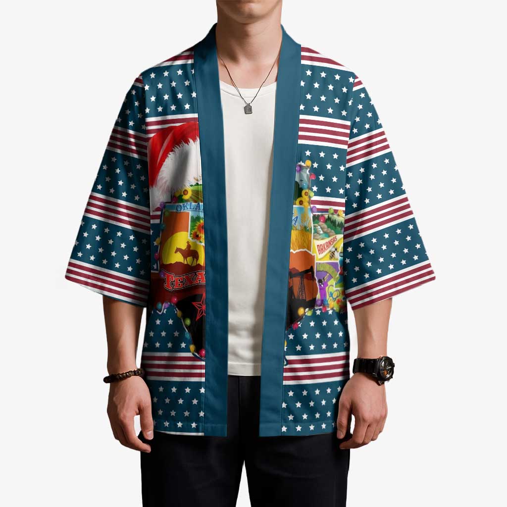 Texas Xmas Christmas Christmas Yall Christmas Kimono Xmas Holiday Patterns - Wonder Print Shop