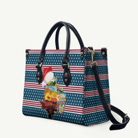 Texas Xmas Christmas Christmas Yall Christmas Leather Bag Xmas Holiday Patterns - Wonder Print Shop