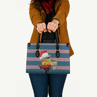 Texas Xmas Christmas Christmas Yall Christmas Leather Bag Xmas Holiday Patterns - Wonder Print Shop