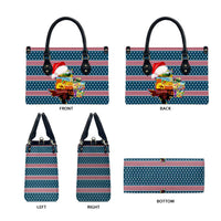 Texas Xmas Christmas Christmas Yall Christmas Leather Bag Xmas Holiday Patterns - Wonder Print Shop