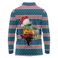 Texas Xmas Christmas Christmas Yall Christmas Long Sleeve Polo Shirt Xmas Holiday Patterns - Wonder Print Shop