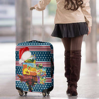 Texas Xmas Christmas Christmas Yall Christmas Luggage Cover Xmas Holiday Patterns - Wonder Print Shop