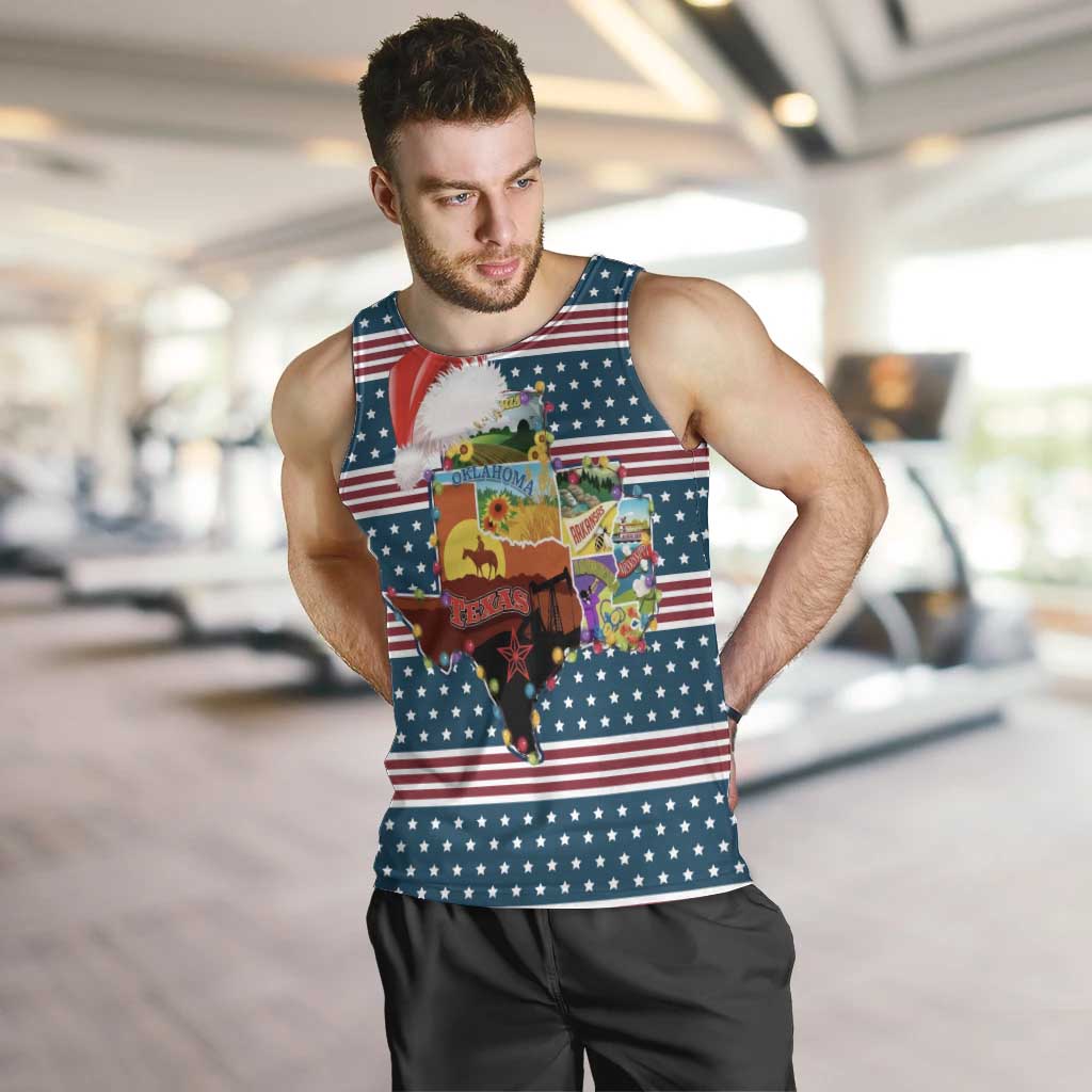 Texas Xmas Christmas Christmas Yall Christmas Men Tank Top Xmas Holiday Patterns - Wonder Print Shop