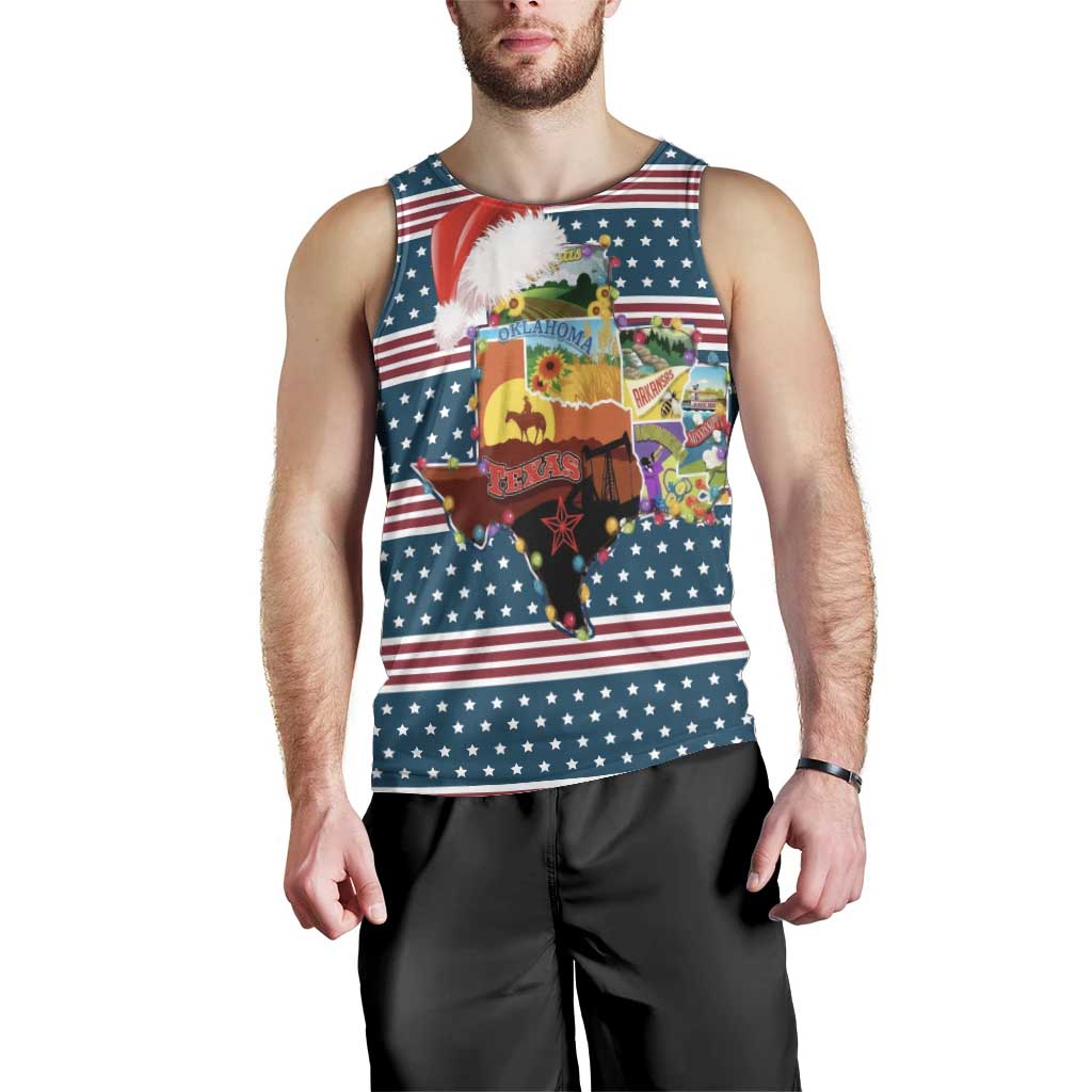 Texas Xmas Christmas Christmas Yall Christmas Men Tank Top Xmas Holiday Patterns - Wonder Print Shop