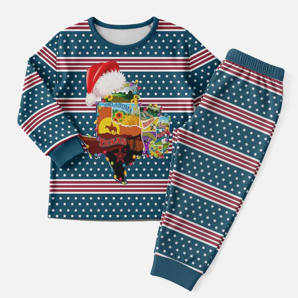 Texas Xmas Christmas Yall Christmas Pajama Set Xmas Holiday Patterns - Wonder Print Shop