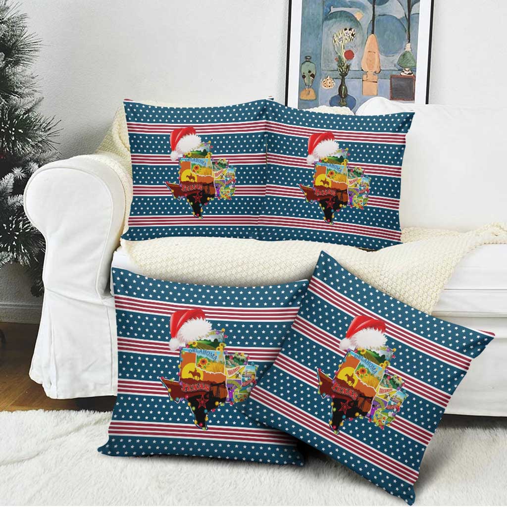 Texas Xmas Christmas Christmas Yall Christmas Pillow Cover Xmas Holiday Patterns - Wonder Print Shop
