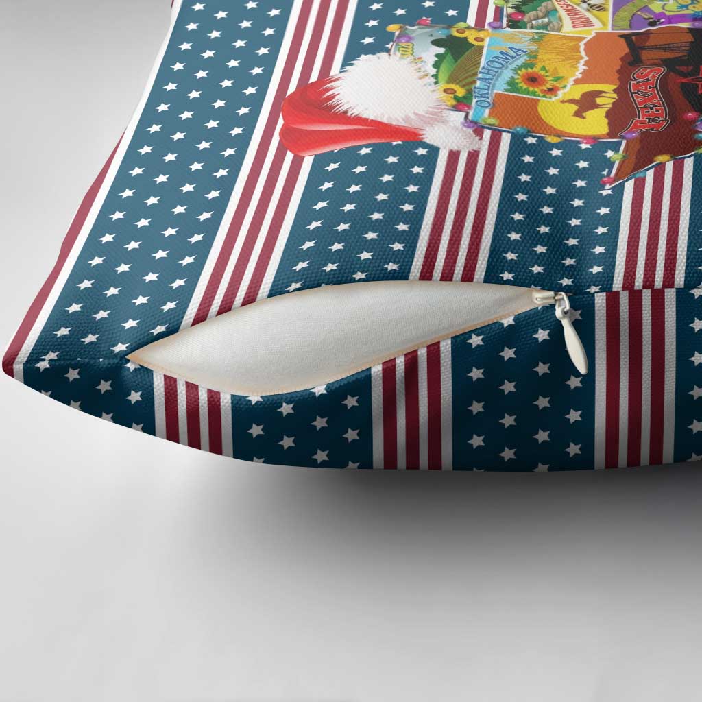 Texas Xmas Christmas Christmas Yall Christmas Pillow Cover Xmas Holiday Patterns - Wonder Print Shop