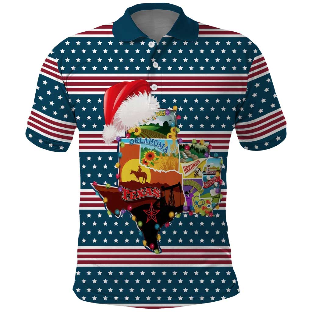 Texas Xmas Christmas Christmas Yall Christmas Polo Shirt Xmas Holiday Patterns - Wonder Print Shop