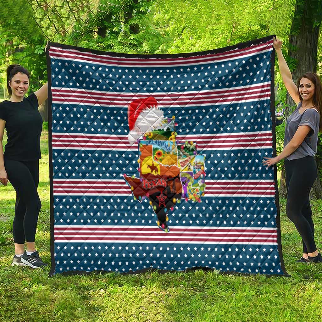 Texas Xmas Christmas Christmas Yall Christmas Quilt Xmas Holiday Patterns - Wonder Print Shop