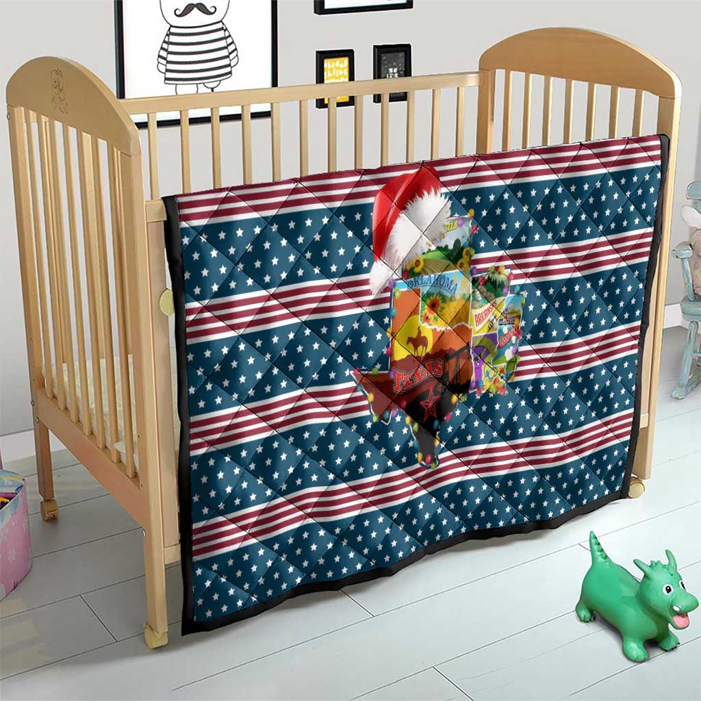 Texas Xmas Christmas Christmas Yall Christmas Quilt Xmas Holiday Patterns - Wonder Print Shop