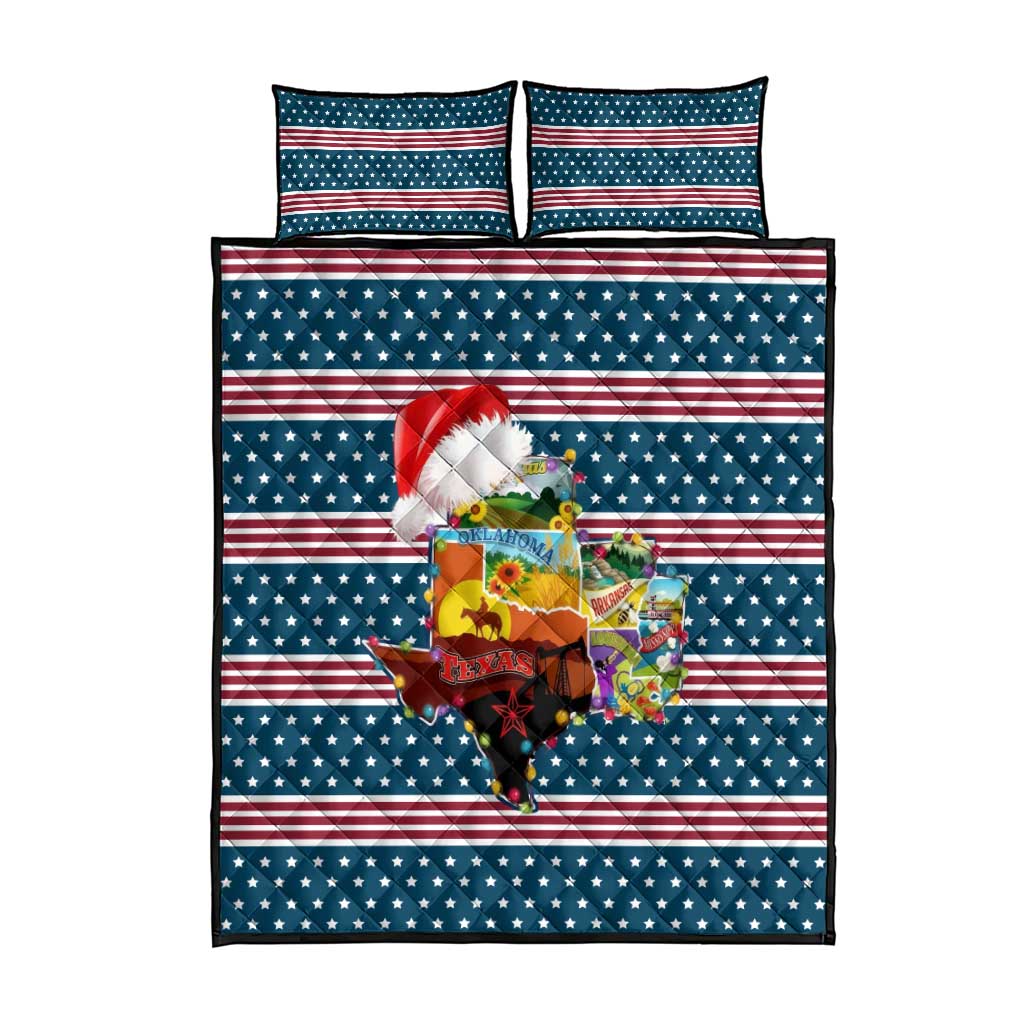 Texas Xmas Christmas Christmas Yall Christmas Quilt Bed Set Xmas Holiday Patterns - Wonder Print Shop