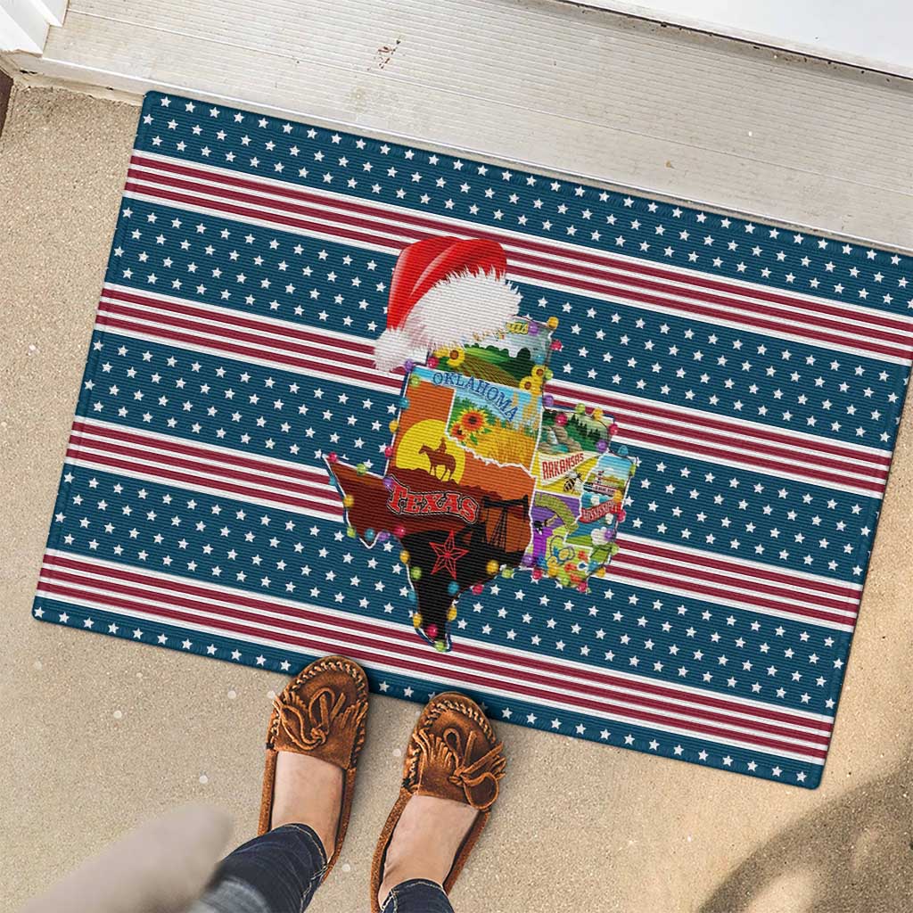 Texas Xmas Christmas Christmas Yall Christmas Rubber Doormat Xmas Holiday Patterns - Wonder Print Shop