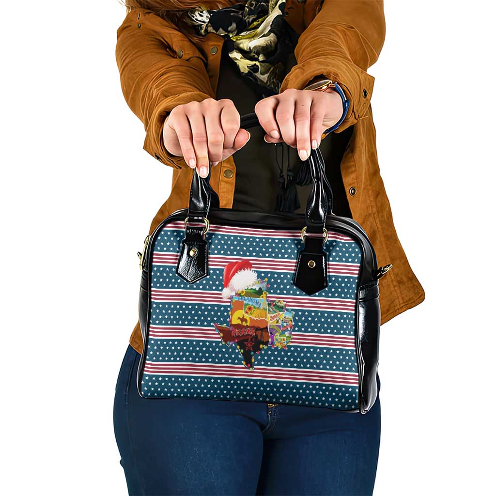Texas Xmas Christmas Christmas Yall Christmas Shoulder Handbag Xmas Holiday Patterns - Wonder Print Shop