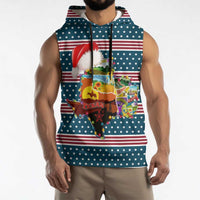 Texas Xmas Christmas Christmas Yall Christmas Sleeveless Hoodie Xmas Holiday Patterns - Wonder Print Shop