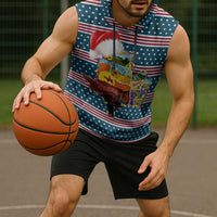 Texas Xmas Christmas Christmas Yall Christmas Sleeveless Hoodie Xmas Holiday Patterns - Wonder Print Shop