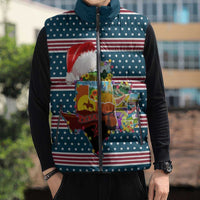 Texas Xmas Christmas Christmas Yall Christmas Sleeveless Puffer Jacket Xmas Holiday Patterns - Wonder Print Shop