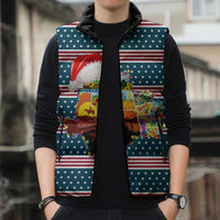 Texas Xmas Christmas Christmas Yall Christmas Sleeveless Puffer Jacket Xmas Holiday Patterns - Wonder Print Shop