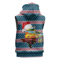 Texas Xmas Christmas Christmas Yall Christmas Sleeveless Zip Hoodie Xmas Holiday Patterns - Wonder Print Shop