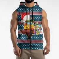 Texas Xmas Christmas Christmas Yall Christmas Sleeveless Zip Hoodie Xmas Holiday Patterns - Wonder Print Shop