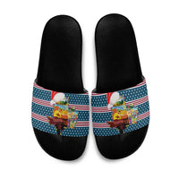 Texas Xmas Christmas Christmas Yall Christmas Slide Sandals Xmas Holiday Patterns - Wonder Print Shop