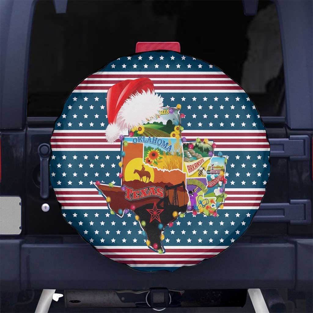 Texas Xmas Christmas Christmas Yall Christmas Spare Tire Cover Xmas Holiday Patterns - Wonder Print Shop