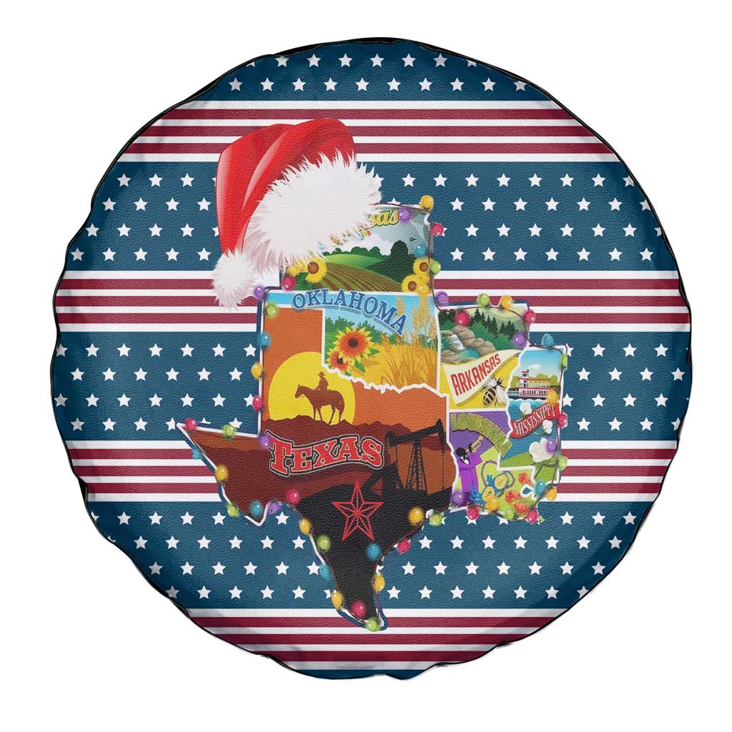 Texas Xmas Christmas Christmas Yall Christmas Spare Tire Cover Xmas Holiday Patterns - Wonder Print Shop