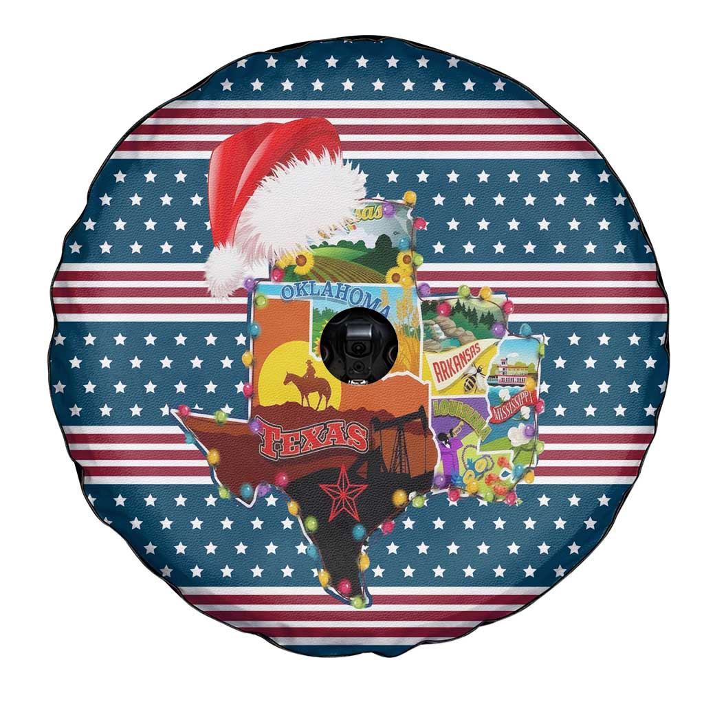 Texas Xmas Christmas Christmas Yall Christmas Spare Tire Cover Xmas Holiday Patterns - Wonder Print Shop