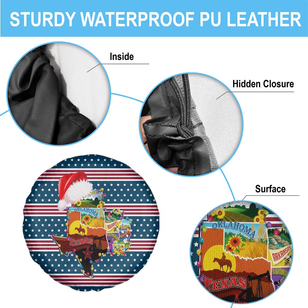 Texas Xmas Christmas Christmas Yall Christmas Spare Tire Cover Xmas Holiday Patterns - Wonder Print Shop