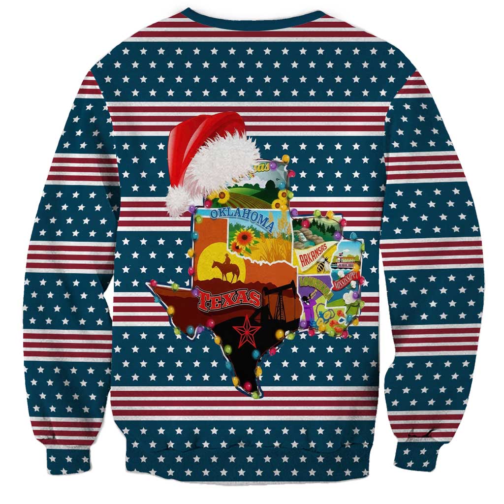 Texas Xmas Christmas Christmas Yall Christmas Sweatshirt Xmas Holiday Patterns - Wonder Print Shop