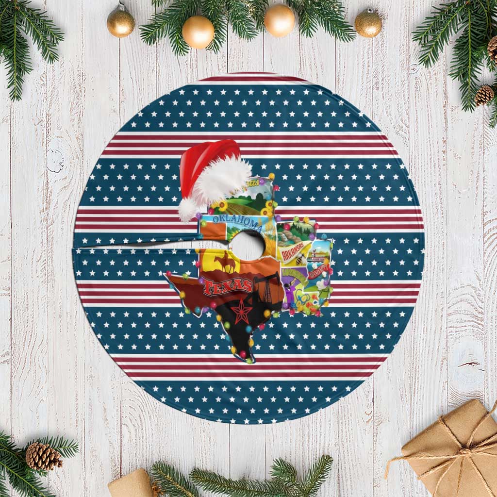 Texas Xmas Christmas Yall Christmas Tree Skirt Xmas Holiday Patterns - Wonder Print Shop