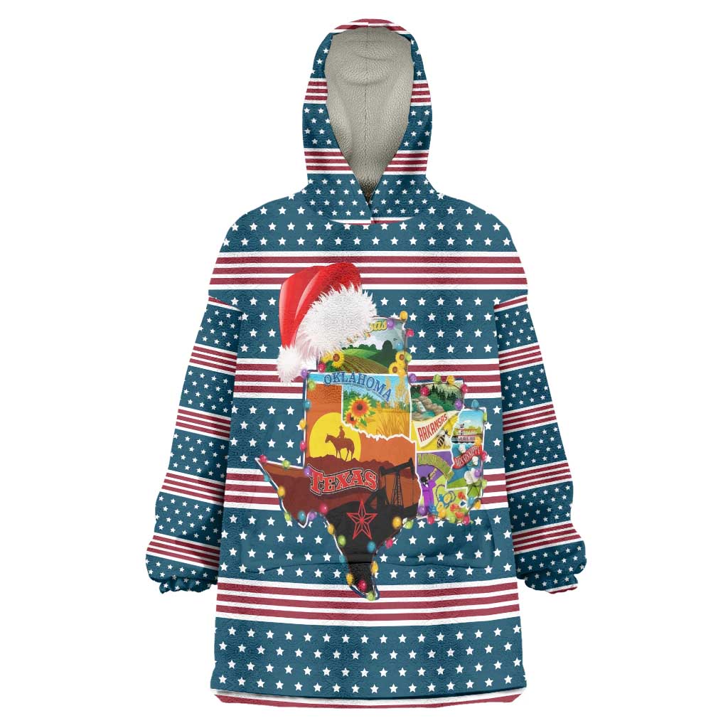 Texas Xmas Christmas Christmas Yall Christmas Wearable Blanket Hoodie Xmas Holiday Patterns - Wonder Print Shop
