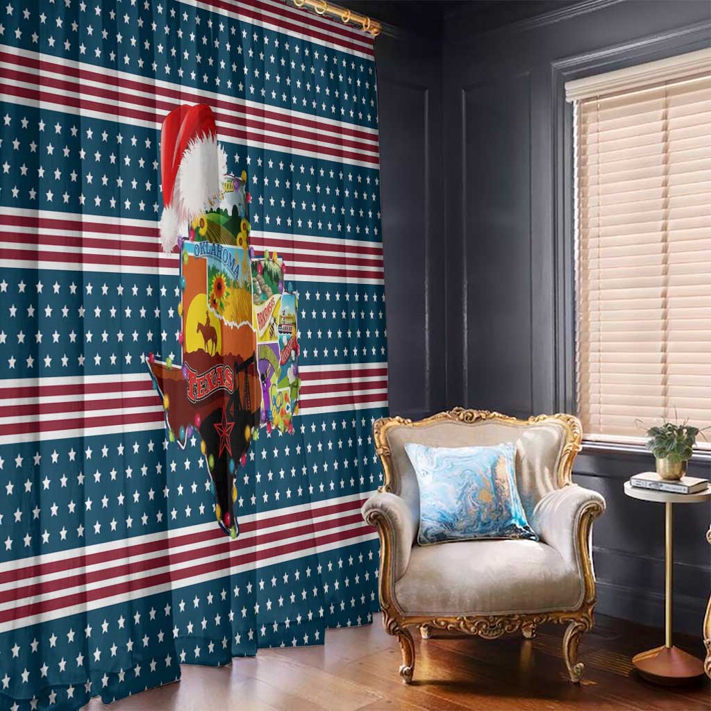 Texas Xmas Christmas Christmas Yall Christmas Window Curtain Xmas Holiday Patterns - Wonder Print Shop