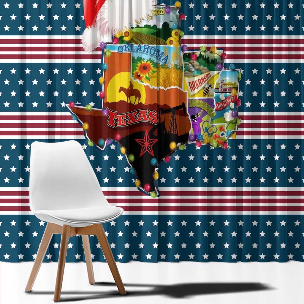 Texas Xmas Christmas Christmas Yall Christmas Window Curtain Xmas Holiday Patterns - Wonder Print Shop