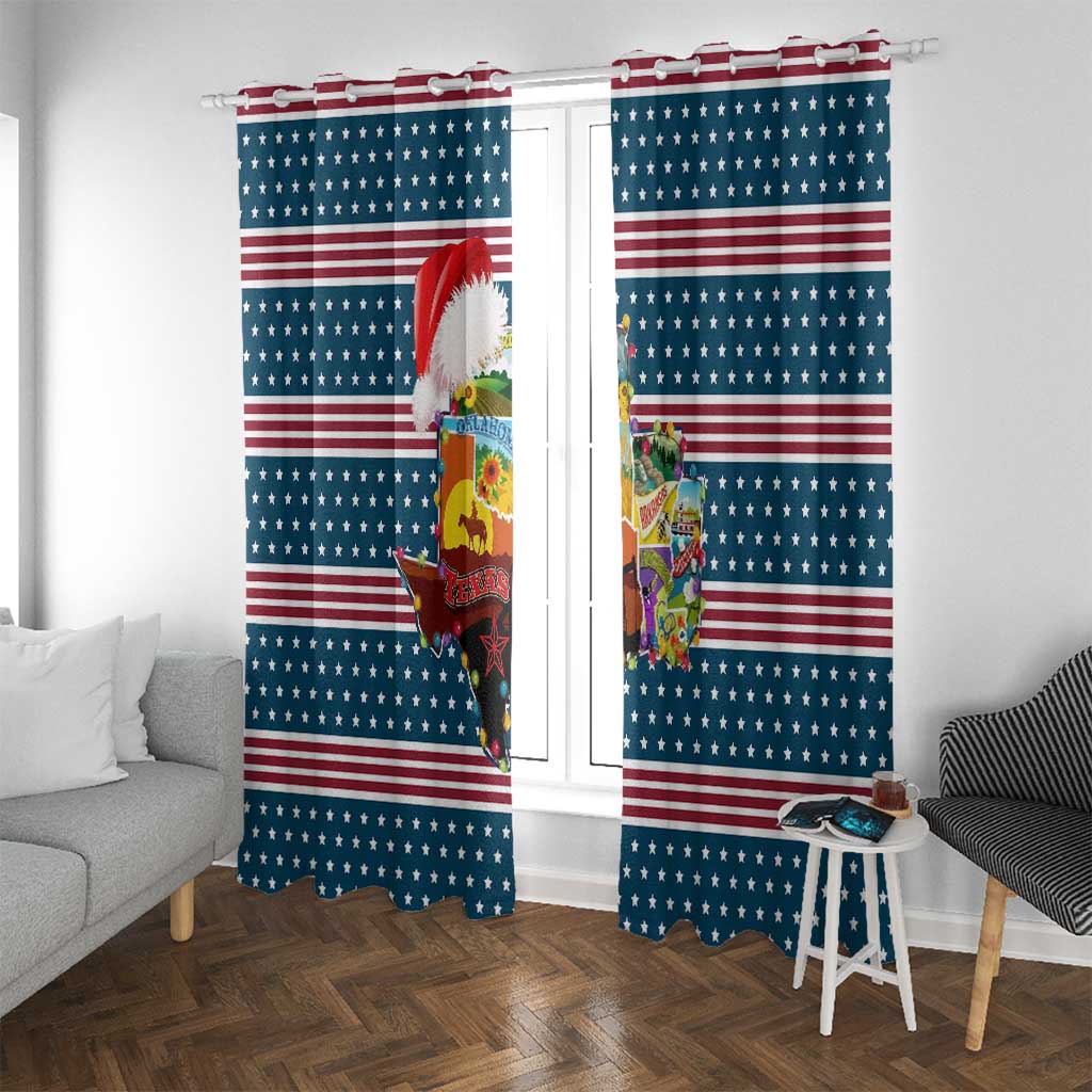 Texas Xmas Christmas Christmas Yall Christmas Window Curtain Xmas Holiday Patterns - Wonder Print Shop
