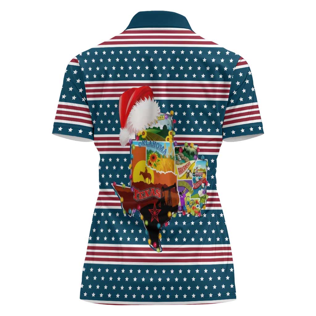 Texas Xmas Christmas Christmas Yall Christmas Women Polo Shirt Xmas Holiday Patterns - Wonder Print Shop