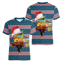 Texas Xmas Christmas Christmas Yall Christmas Women V-Neck T-Shirt Xmas Holiday Patterns - Wonder Print Shop