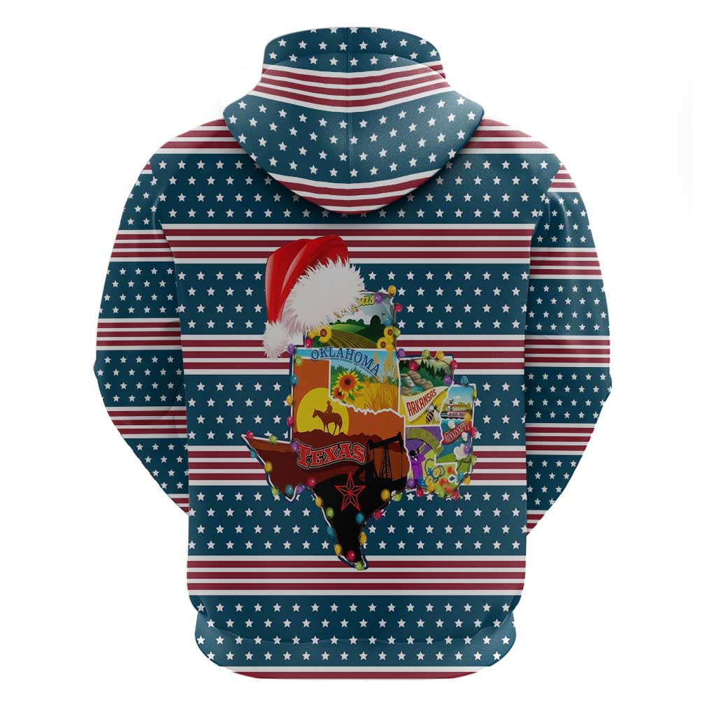 Texas Xmas Christmas Christmas Yall Christmas Zip Hoodie Xmas Holiday Patterns - Wonder Print Shop
