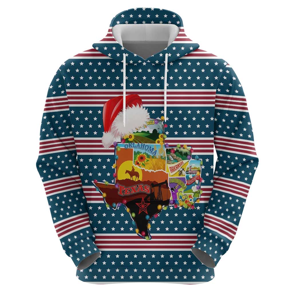 Texas Xmas Christmas Christmas Yall Christmas Zip Hoodie Xmas Holiday Patterns - Wonder Print Shop